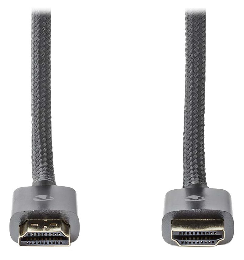 NEDIS PROFIGOLD Ultra High Speed HDMI 2.1 kabel/ 8K@60H/ zlacené konektory HDMI-HDMI/ bavlna/ antracit/ BOX/ 3m