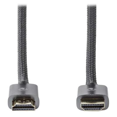 NEDIS PROFIGOLD Ultra High Speed HDMI 2.1 kabel/ 8K@60H/ zlacené konektory HDMI-HDMI/ bavlna/ antracit/ BOX/ 5m