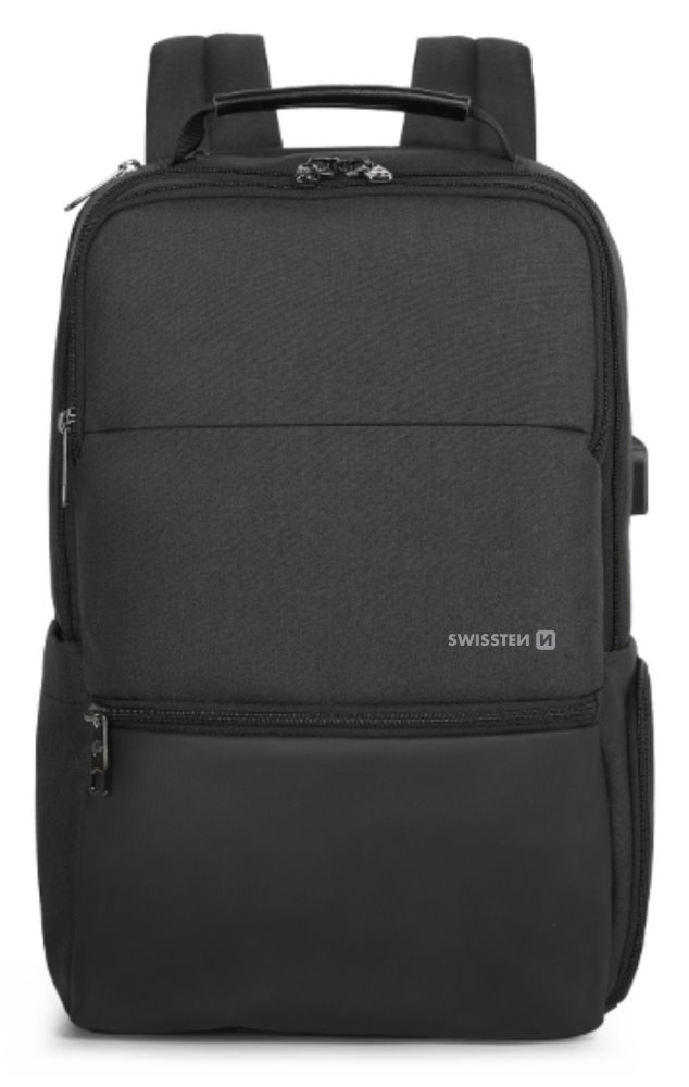 Swissten Laptop backpack batoh na notebook 15,6“, černý