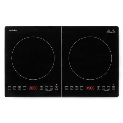 NEDIS indukční vařič/ 2 zńový/ výkon 3500 W/ ochrana proti přehřátí/ časovač/ dětská pojistka/ funkce turbo/ LCD display