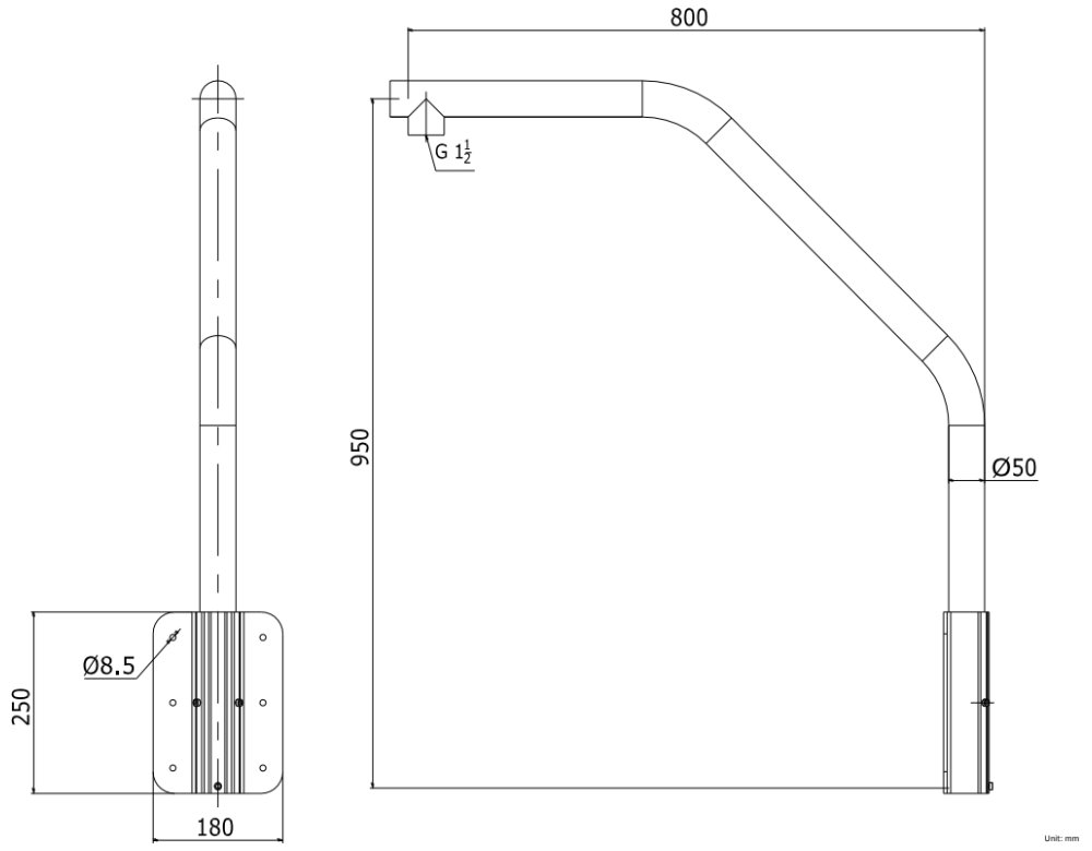 HIKVISION držák pro kameru DS-1660ZJ/ kompatibilní s kamerami 4 inch PTZ