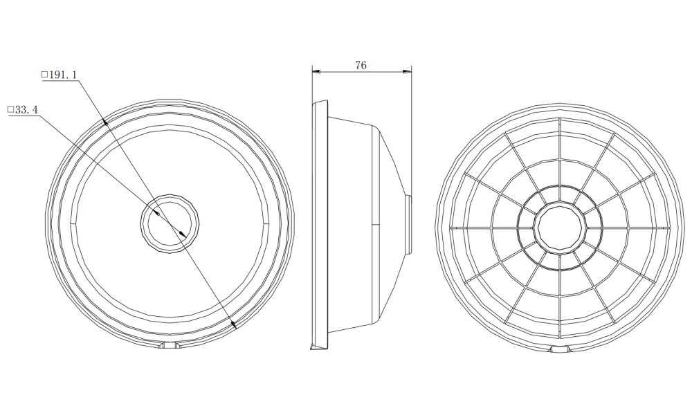 HIKVISION dešťový kryt pro kameru DS-1253ZJ-M/ kompatibilní s kamerami serie D1xx