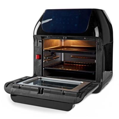 NEDIS multifunkční horkovzdušná fritéza a trouba/ objem 12 L/ 60 min. časovač/ 9 přednastavených programů/ výkon 1500 W