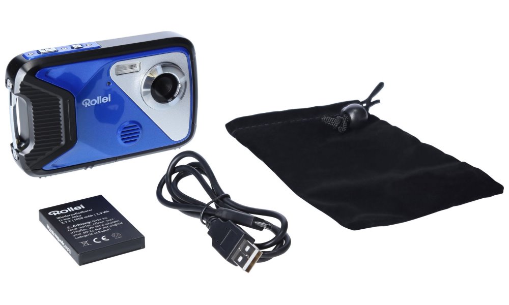 Rollei Sportsline 60 Plus/ 30 MPix/ 8x zoom/ 2,8" LCD/ FULL HD video/ Voděodolný 5m/ modrý