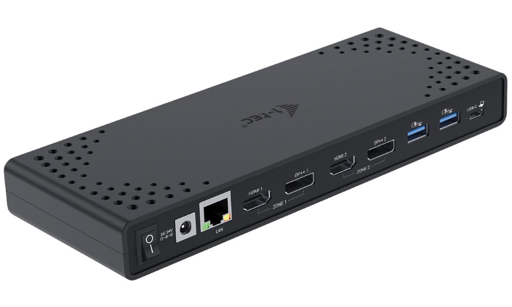 i-tec dokovací stanice Thunderbolt/ Dual display/ 4x USB 3.0/ 2x USB-C/ 2x DP/ 2x HDMI/ LAN/ Power Delivery 100W