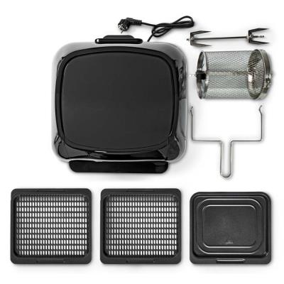 NEDIS multifunkční horkovzdušná fritéza a trouba/ objem 12 L/ 60 min. časovač/ 9 přednastavených programů/ výkon 1500 W