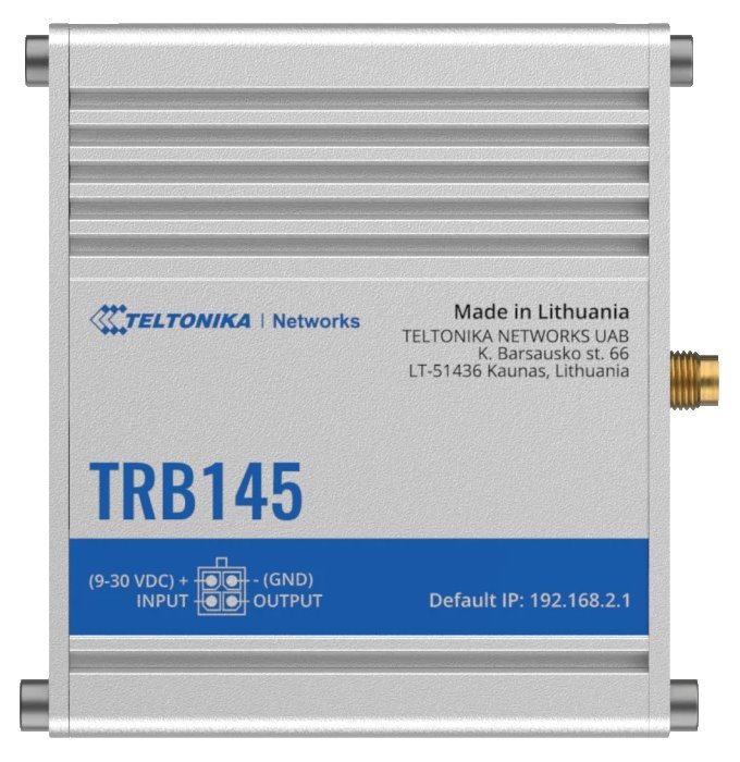 Teltonika TRB145 průmyslový LTE modem s RS485, LTE Cat4/3G/2G