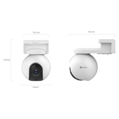 EZVIZ IP kamera EB8 4G/ PTZ/ 4G LTE/ 3Mpix/ krytí IP65/ objektiv 4mm/ H.265/ IR přísvit až 15m/ baterie/ bílá