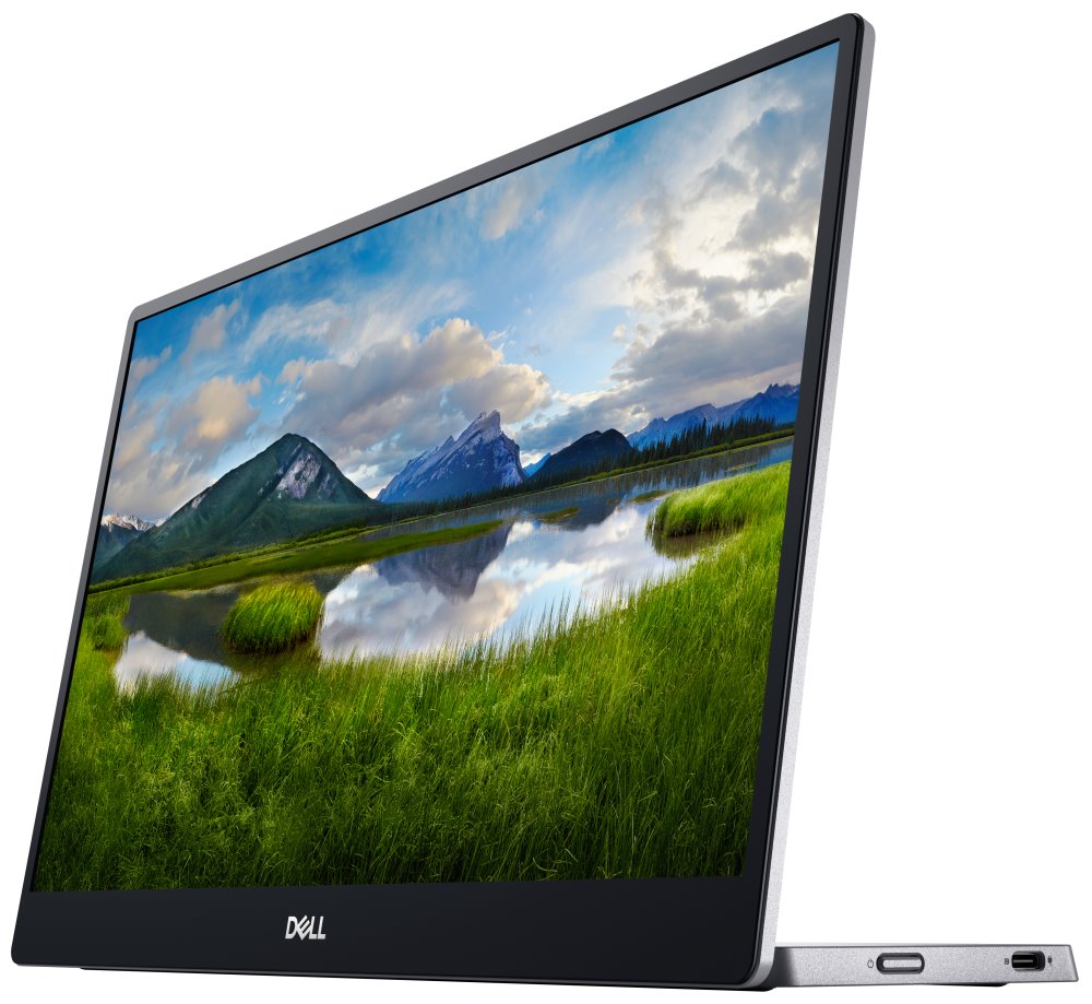 DELL P1424H přenosný/ 14" LED/ 1920x1080/ Full HD/ 700:1/ 6ms/ 2 x USB-C stříbrný/ 3Y Basic on-site