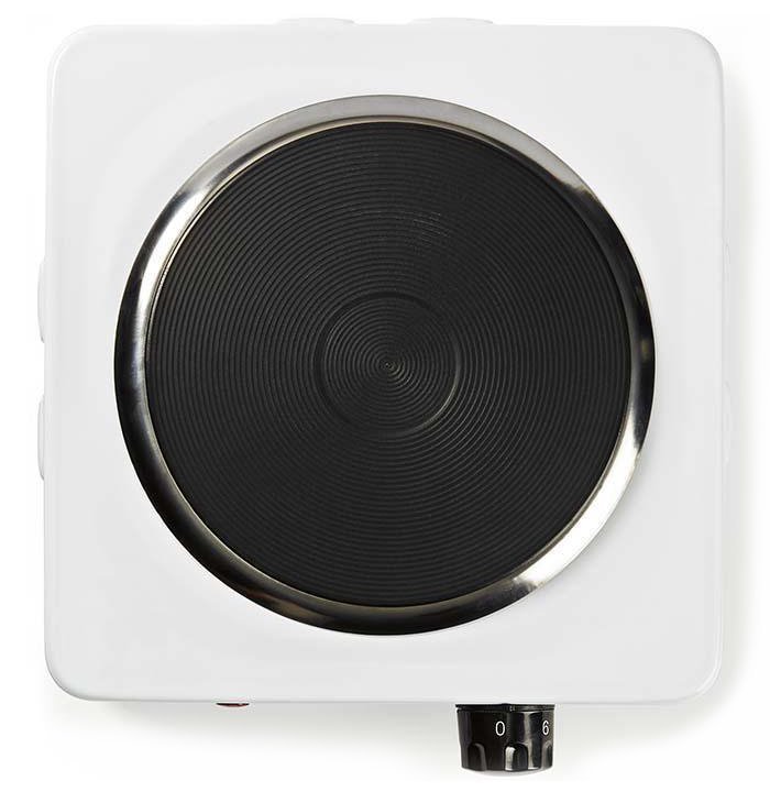 NEDIS elektrický vařič/ 1 plotýnka/ výkon 1500 W/ ochrana proti přehřátí/ bílý