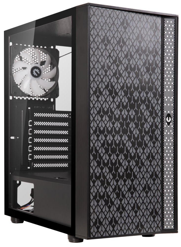 BitFenix skříň Light / ATX / 4x120mm RGB fan / 2xUSB 3.0 / USB 2.0 / tvrzené sklo / černá