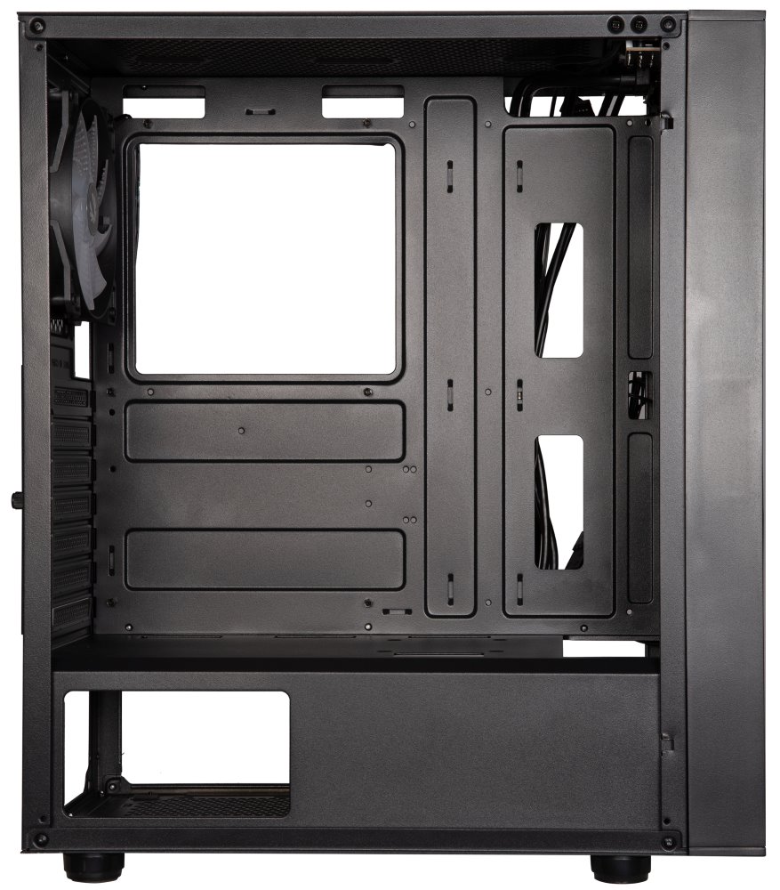 BitFenix skříň Light / ATX / 4x120mm RGB fan / 2xUSB 3.0 / USB 2.0 / tvrzené sklo / černá