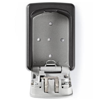 NEDIS trezor na klíče/ kombinace Dial Lock/ 2 klíče/ vnitřní a venkovní/ hliník/ černo-šedý