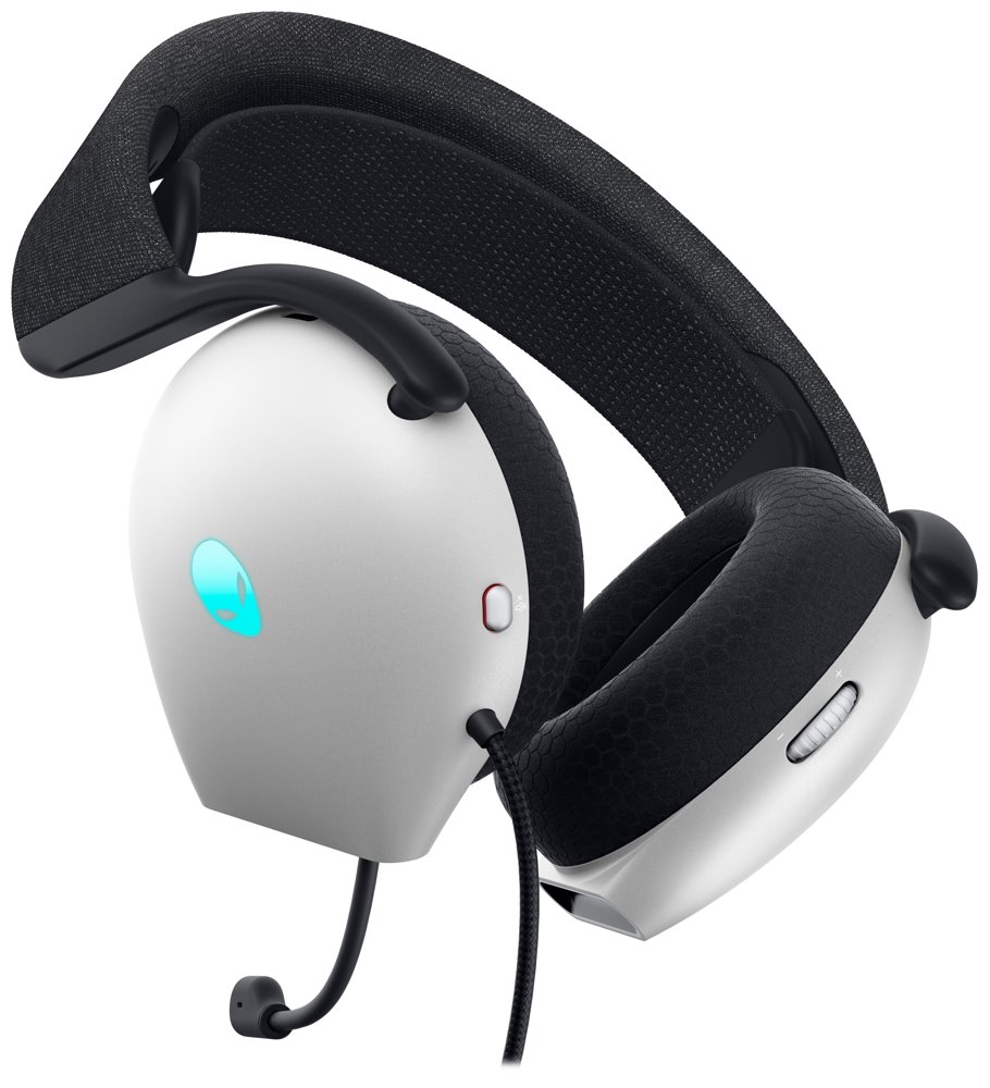 DELL náhlavní souprava  AW520H/ Wired gaming Headset/ sluchátka + mikrofon/ bílá