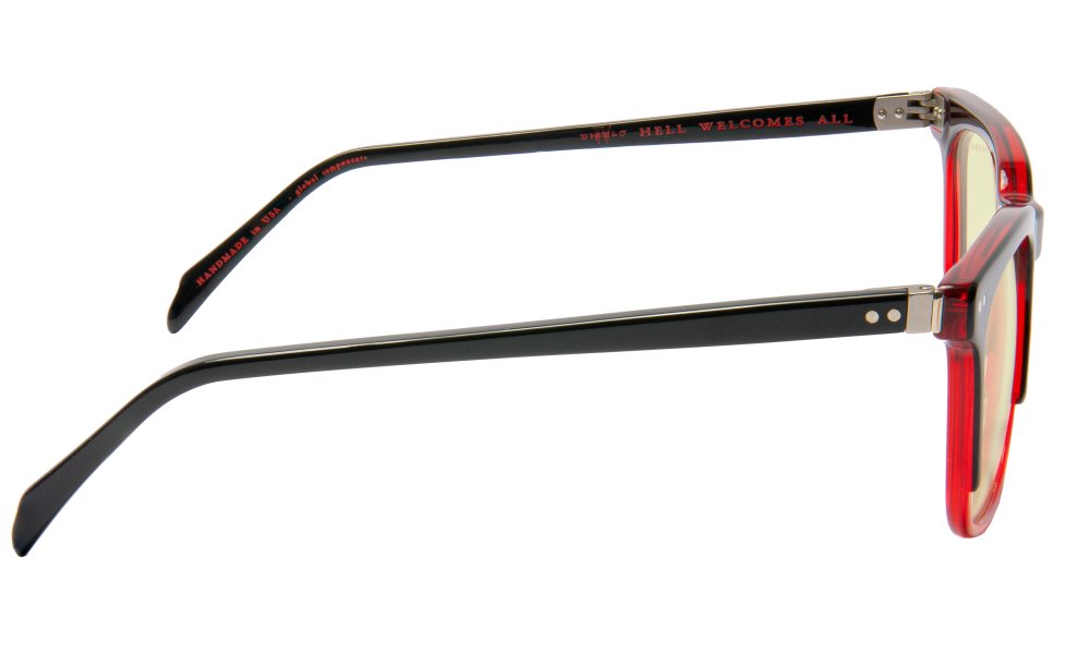 GUNNAR kancelářske/herní brýle DIABLO 4 LILITH COLLECTOR'S EDITION ONYX/RED * jantarová skla * BLF 65 * GUNNAR focus