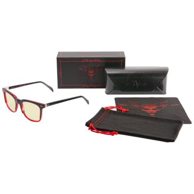 GUNNAR kancelářske/herní brýle DIABLO 4 LILITH COLLECTOR'S EDITION ONYX/RED * jantarová skla * BLF 65 * GUNNAR focus