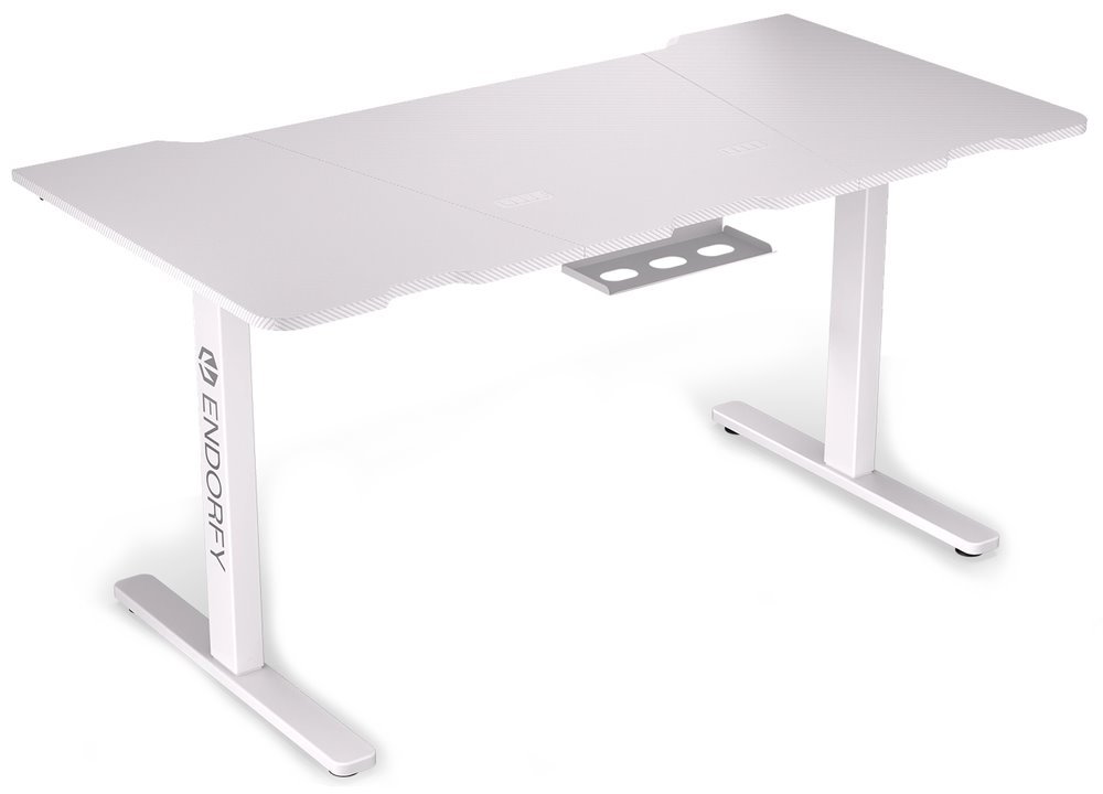 Endorfy herní stůl Atlas L electric OWH / 150cm x 78cm / nosnost 80 kg / elektricky výškově stavitelný (73-120cm) / bílý
