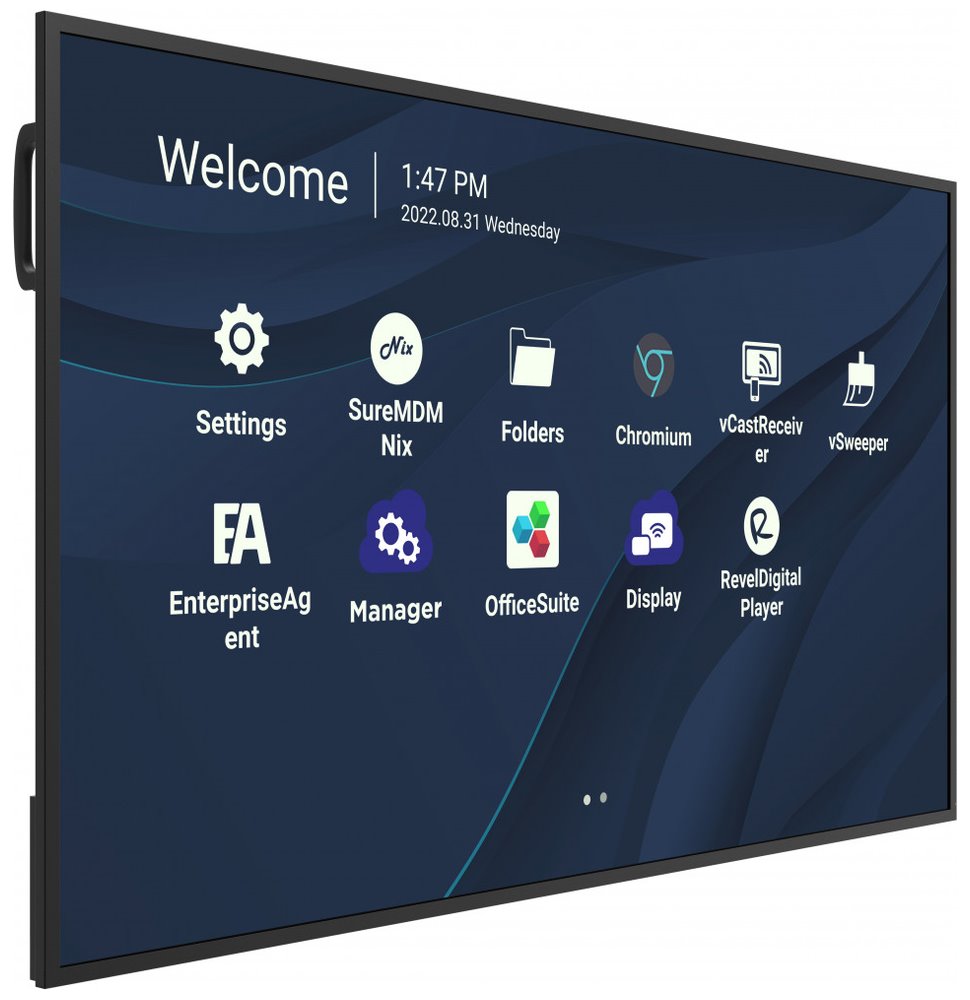 ViewSonic Flat Display CDE6530/65"/24-7 LCD/3840x2160/8ms/450cd/HDMI x 3/USB A x 2/USB-C/RJ45/RS232/repro/Android