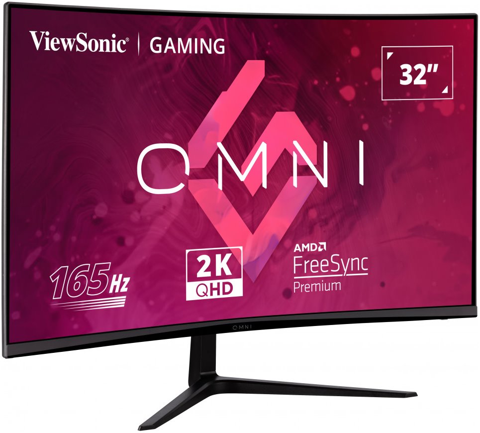 ViewSonic VX3218C-2K OMNI /32" prohnutý/VA/16:9/2560x1440 / 165Hz/ 1ms/ 250cd/m2 / Freesync premium /2xHDMI /DP / Repro