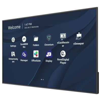 ViewSonic Flat Display CDE5530/55"/24-7 LCD/3840x2160/6,5ms/450cd/HDMI x 2/USB A x 2/USB-C/RJ45/RS232/repro/Android