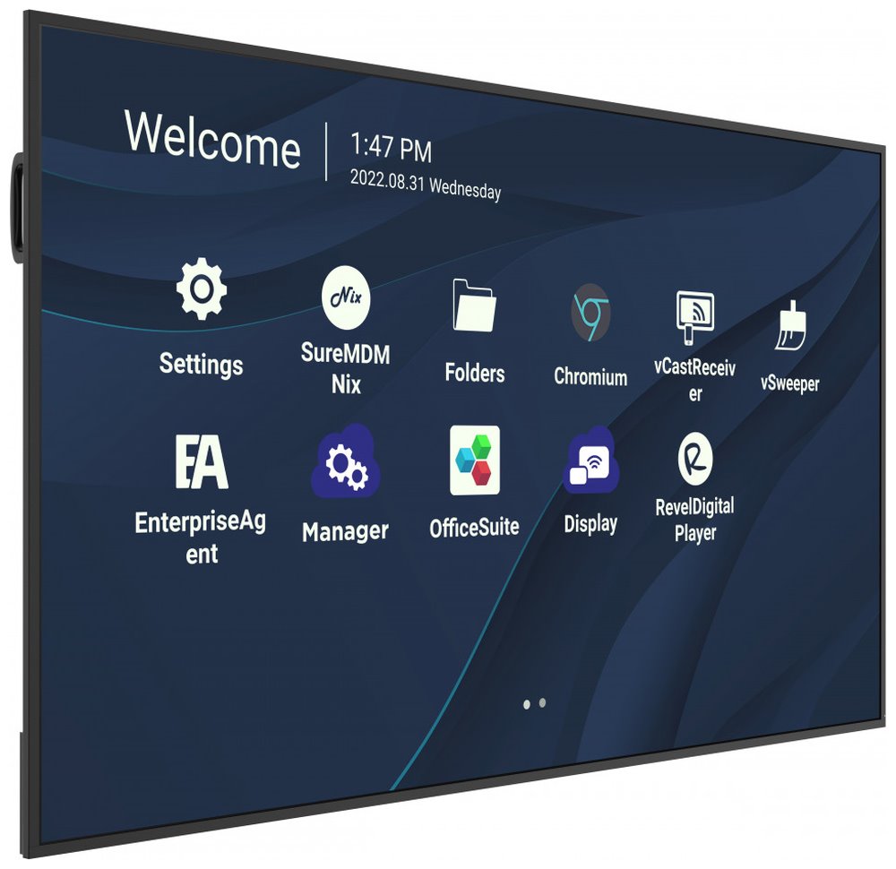 ViewSonic Flat Display CDE8630/86"/24-7 LCD/3840x2160/8ms/450cd/HDMI x 3/USB A x 2/USB-C/RJ45/RS232/repro/Android
