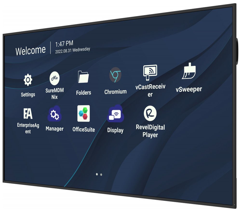 ViewSonic Flat Display CDE8630/86"/24-7 LCD/3840x2160/8ms/450cd/HDMI x 3/USB A x 2/USB-C/RJ45/RS232/repro/Android