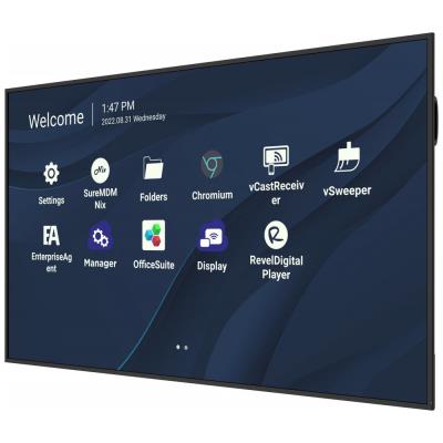 ViewSonic Flat Display CDE8630/86"/24-7 LCD/3840x2160/8ms/450cd/HDMI x 3/USB A x 2/USB-C/RJ45/RS232/repro/Android