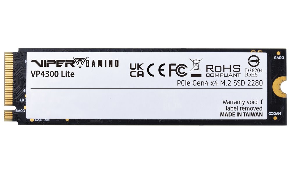 PATRIOT VIPER VP4300 Lite 1TB SSD / Interní / M.2 PCIe Gen4 x4 NVMe / 2280 / DRAMLESS