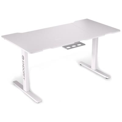 Endorfy herní stůl Atlas L electric OWH / 150cm x 78cm / nosnost 80 kg / elektricky výškově stavitelný (73-120cm) / bílý