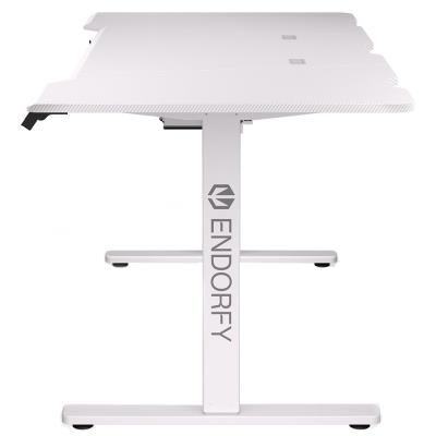 Endorfy herní stůl Atlas L electric OWH / 150cm x 78cm / nosnost 80 kg / elektricky výškově stavitelný (73-120cm) / bílý