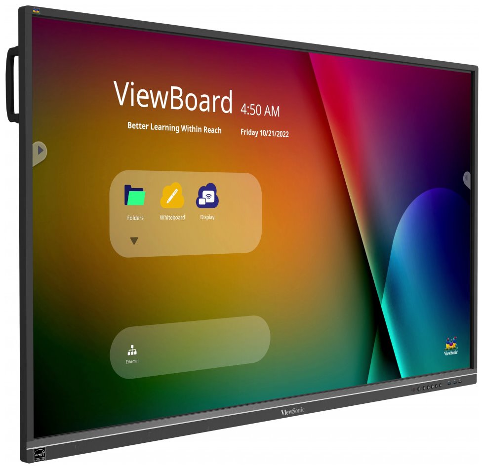 ViewSonic Flat Touch Display IFP6550-5/ 65"/ UHD / 16/7 /400cd / Android 4-32/ OPS/ HDMI/usb-C/ HDMIout