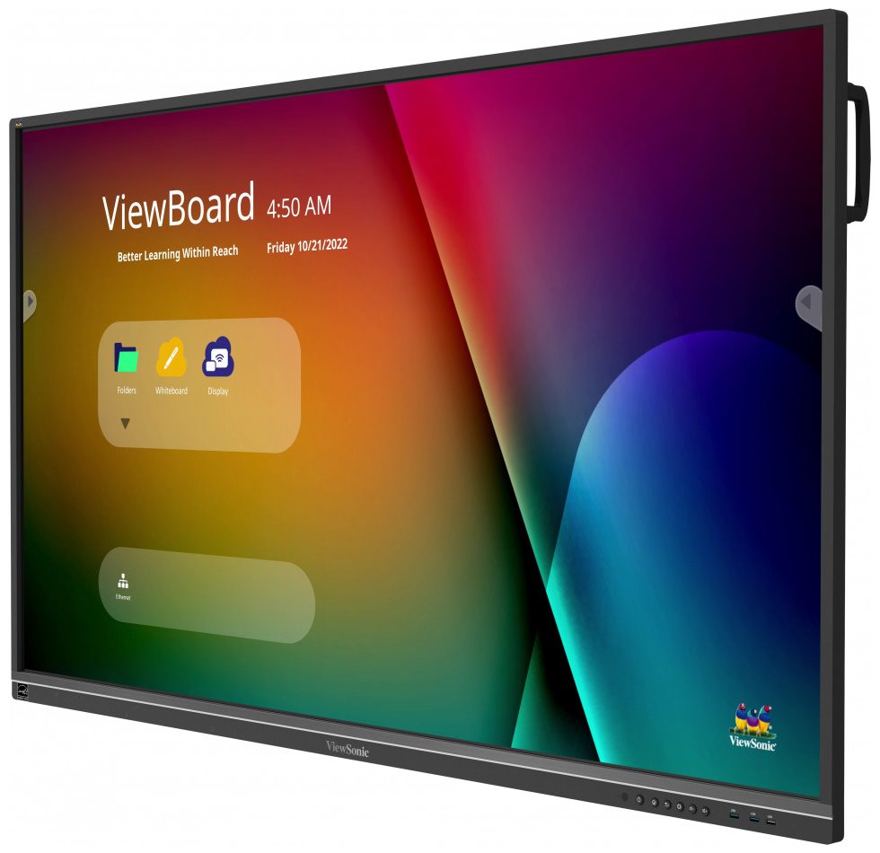 ViewSonic Flat Touch Display IFP6550-5/ 65"/ UHD / 16/7 /400cd / Android 4-32/ OPS/ HDMI/usb-C/ HDMIout