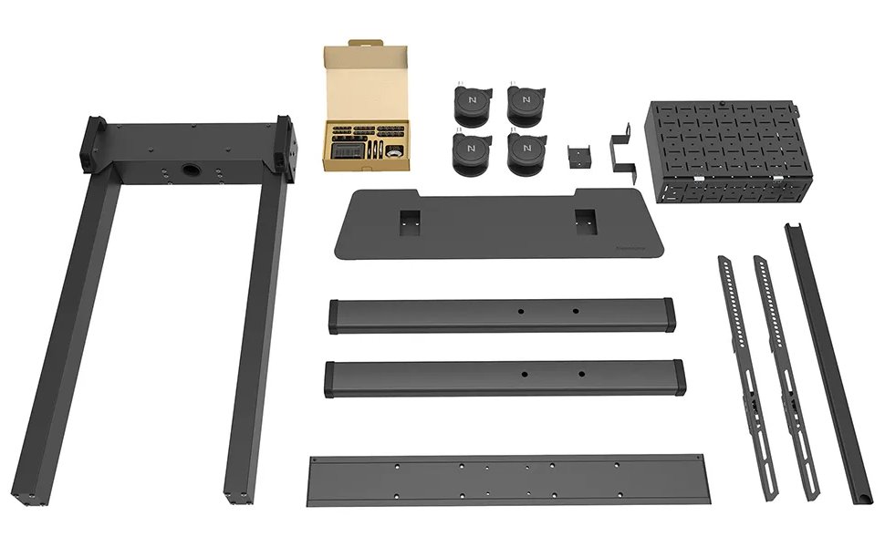 Neomounts FL55-875BL1/Držák displeje/vozík/37-100"/4 kolečka/VESA 800X600/nosn. 110kg/mot. nast.výšky/černý
