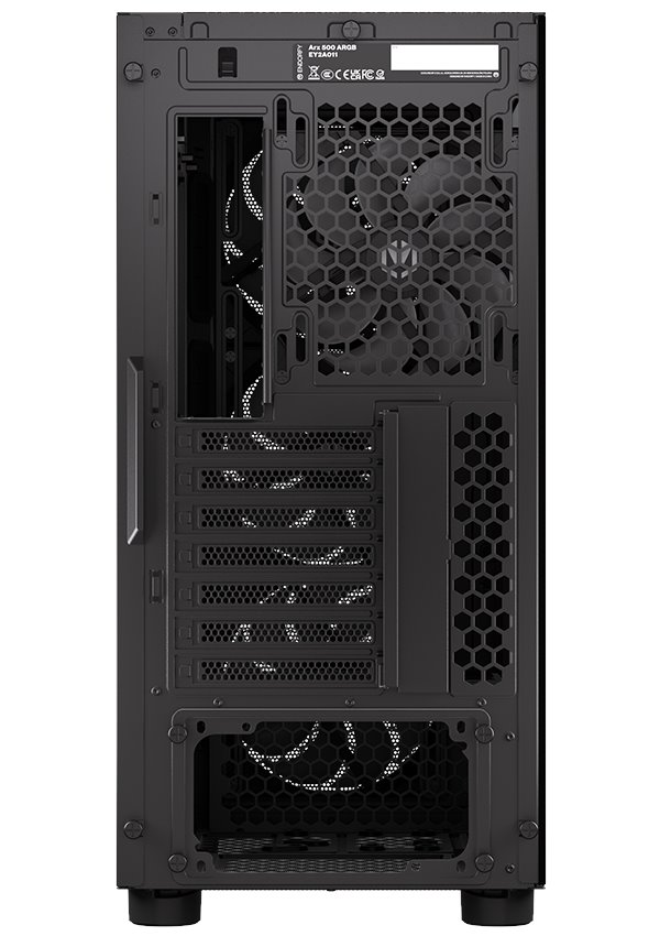 Endorfy skříň Arx 500 ARGB / ATX / 4 x 140 ARGB fan (až 7 fans) / 2xUSB-A / USB-C / tvrzené sklo  / mesh panel /  černá