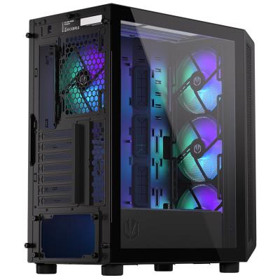 Endorfy skříň Arx 500 ARGB / ATX / 4 x 140 ARGB fan (až 7 fans) / 2xUSB-A / USB-C / tvrzené sklo  / mesh panel /  černá