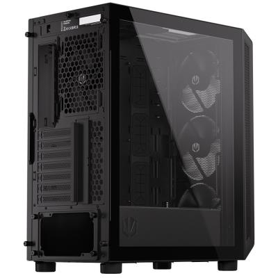 Endorfy skříň Arx 500 Air / ATX / 5 x 140 fan (až 7 fans) / 2xUSB-A / USB-C / tvrzené sklo  / mesh panel /  černá