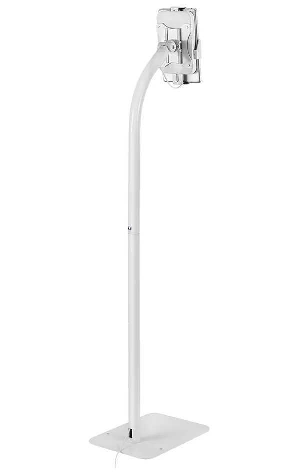 Neomounts FL15-625WH1/Držák tabletu/na podlahu/7,9-11" /náklon/rotace 360°/123,8cm/tloušťka tabletu 0-8,5mm/bílý