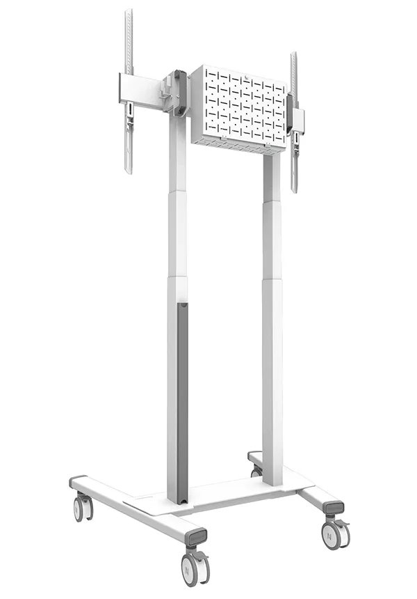 Neomounts FL55-875WH1/Držák displeje/vozík/37-100"/4 kolečka/VESA 800X600/nosn. 110kg/mot. nast.výšky/bílý