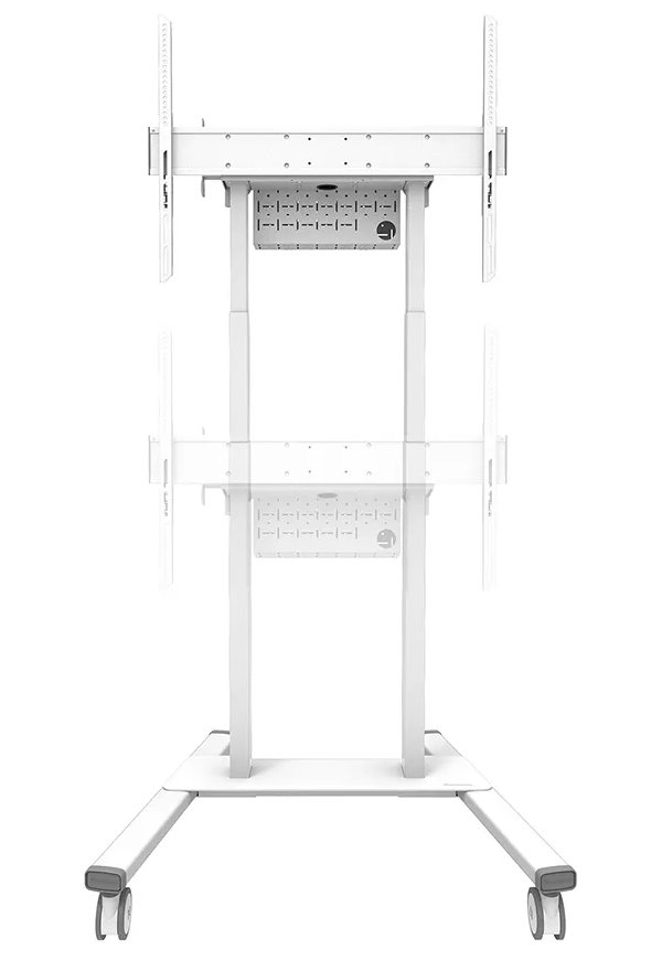 Neomounts FL55-875WH1/Držák displeje/vozík/37-100"/4 kolečka/VESA 800X600/nosn. 110kg/mot. nast.výšky/bílý