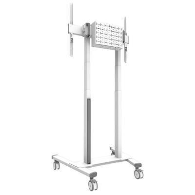 Neomounts FL55-875WH1/Držák displeje/vozík/37-100"/4 kolečka/VESA 800X600/nosn. 110kg/mot. nast.výšky/bílý