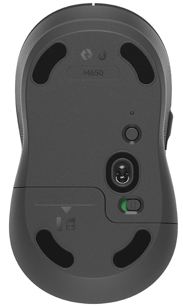 Logitech M650 - Graphite / myš / optická / bezdrátová / bluetooth / SilentTouch/ šedá