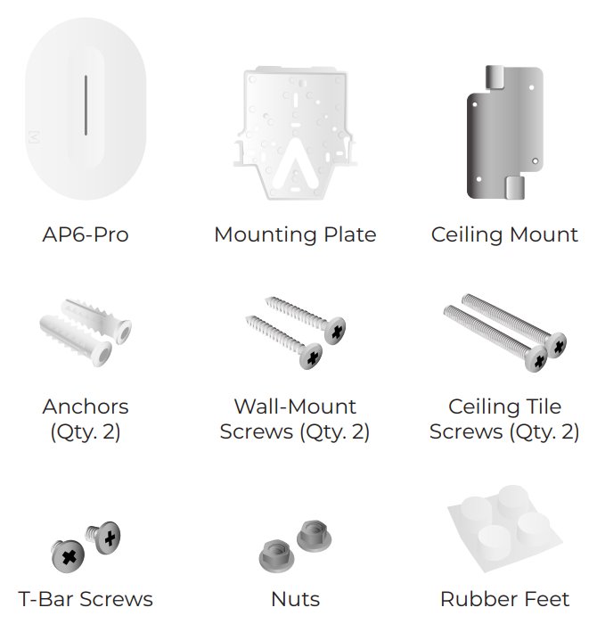 ALTA AP6 Pro - Wi-Fi 6 AP, 2.4/5GHz, až 6.3 Gbps, Cloud Mgmt, Content Filtering, 1x Gbit RJ45, krytí IP54, PoE+