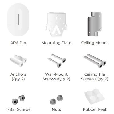 ALTA AP6 Pro - Wi-Fi 6 AP, 2.4/5GHz, až 6.3 Gbps, Cloud Mgmt, Content Filtering, 1x Gbit RJ45, krytí IP54, PoE+