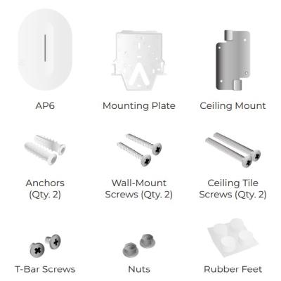 ALTA AP6 - Wi-Fi 6 AP, 2.4/5GHz, až 3 Gbps, Cloud Mgmt, Content Filtering, 1x Gbit RJ45, PoE+