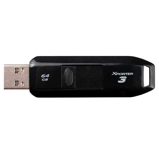 PATRIOT Xporter 3 64GB / USB 3.2 Gen 1 / vysouvací / plastová / černá
