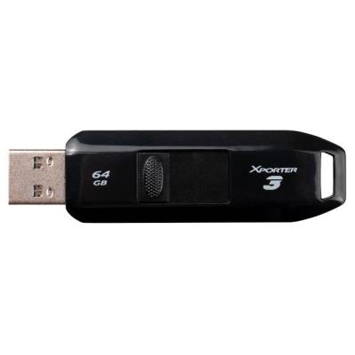 PATRIOT Xporter 3 64GB / USB 3.2 Gen 1 / vysouvací / plastová / černá