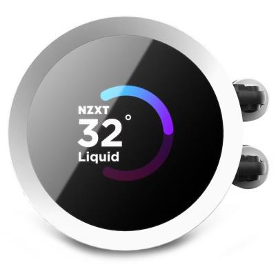 NZXT vodní chladič Kraken 240 RGB / 2x120mm fan / 4-pin PWM / LCD disp. / 6 let / bílý