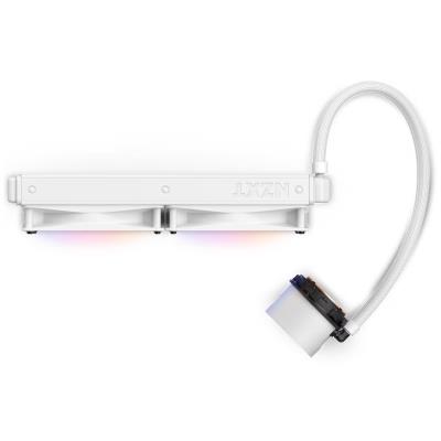 NZXT vodní chladič Kraken 280 RGB / 2x140mm fan / 4-pin PWM / LCD disp. / 6 let / bílý
