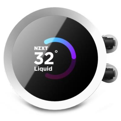 NZXT vodní chladič Kraken 280 RGB / 2x140mm fan / 4-pin PWM / LCD disp. / 6 let / bílý