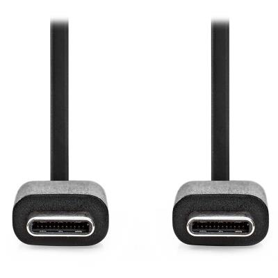 NEDIS kabel USB 2.0/ zástrčka USB-C - zástrčka USB-C/ černý/ bulk/ 1m